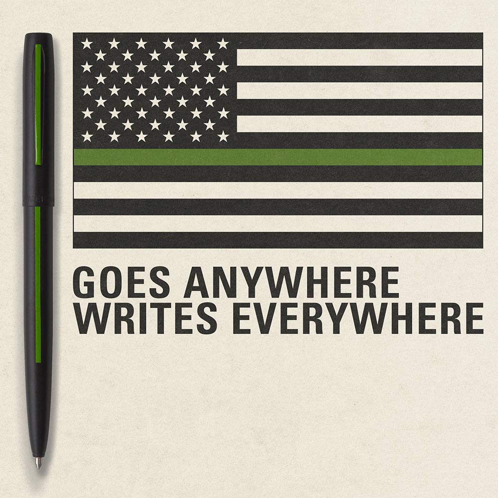 Fisher Space Pen Non - Reflective Matte Black Conservation Cap - O - Matic Space Pen - electronicsexpo.com - Pens