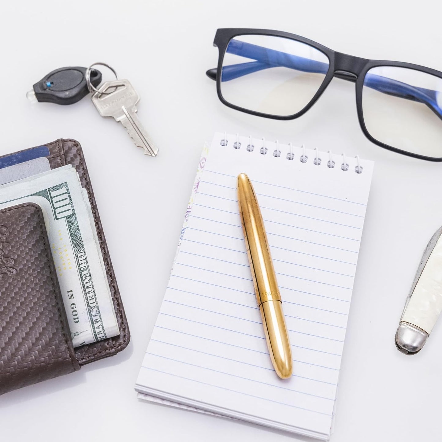 Fisher Space Pen Raw Brass Bullet Pen - electronicsexpo.com - Pens