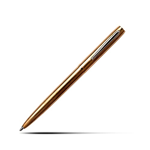Fisher Space Pen - Raw Brass M4RAW - Cap - O - Matic - electronicsexpo.com - Pens