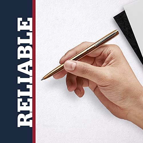 Fisher Space Pen - Raw Brass M4RAW - Cap - O - Matic - electronicsexpo.com - Pens