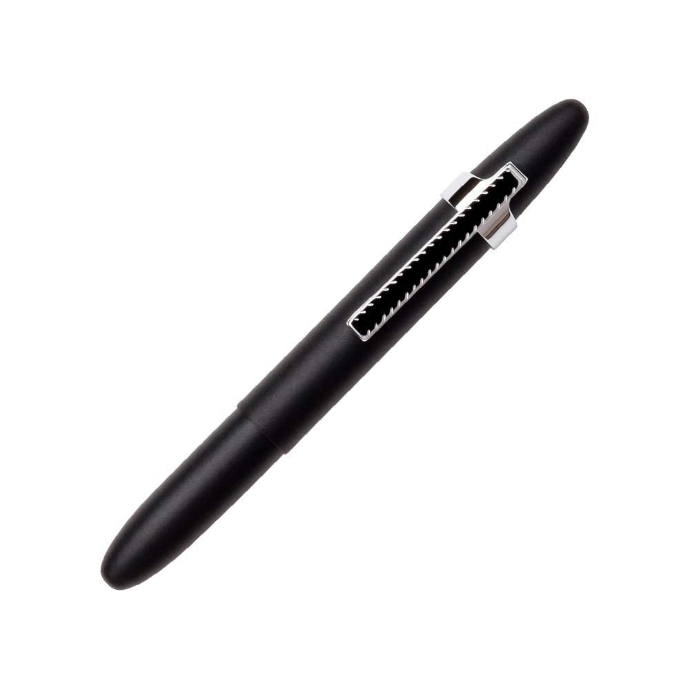 Fisher Space Pen Removable Clip Ballpoint Pen, Black Matte with Chrome Barrel - electronicsexpo.com - Pens