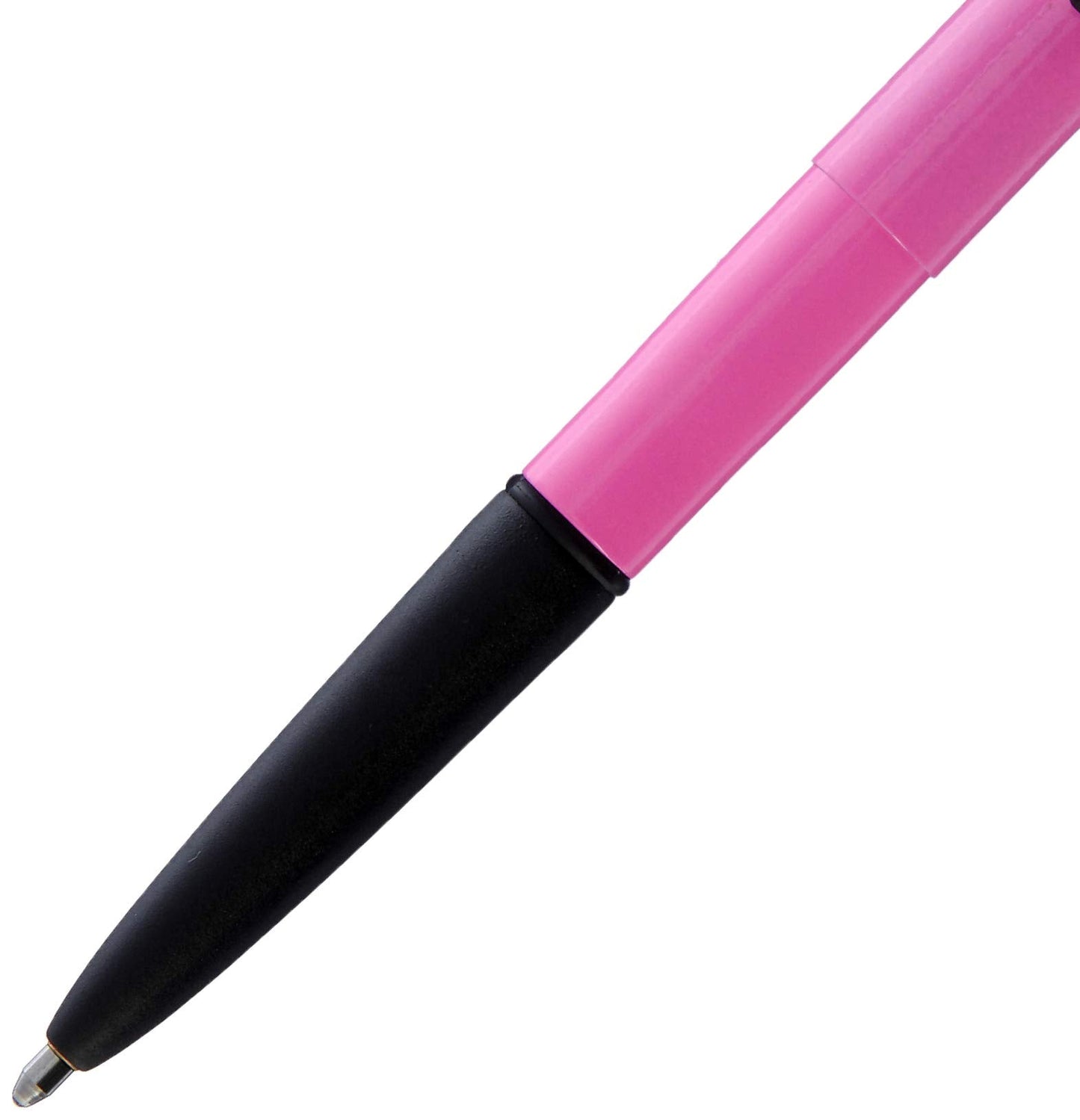 Fisher Space Pen Removable Clip Ballpoint Pen, Pink with Black Matte Barrel - electronicsexpo.com - Pens