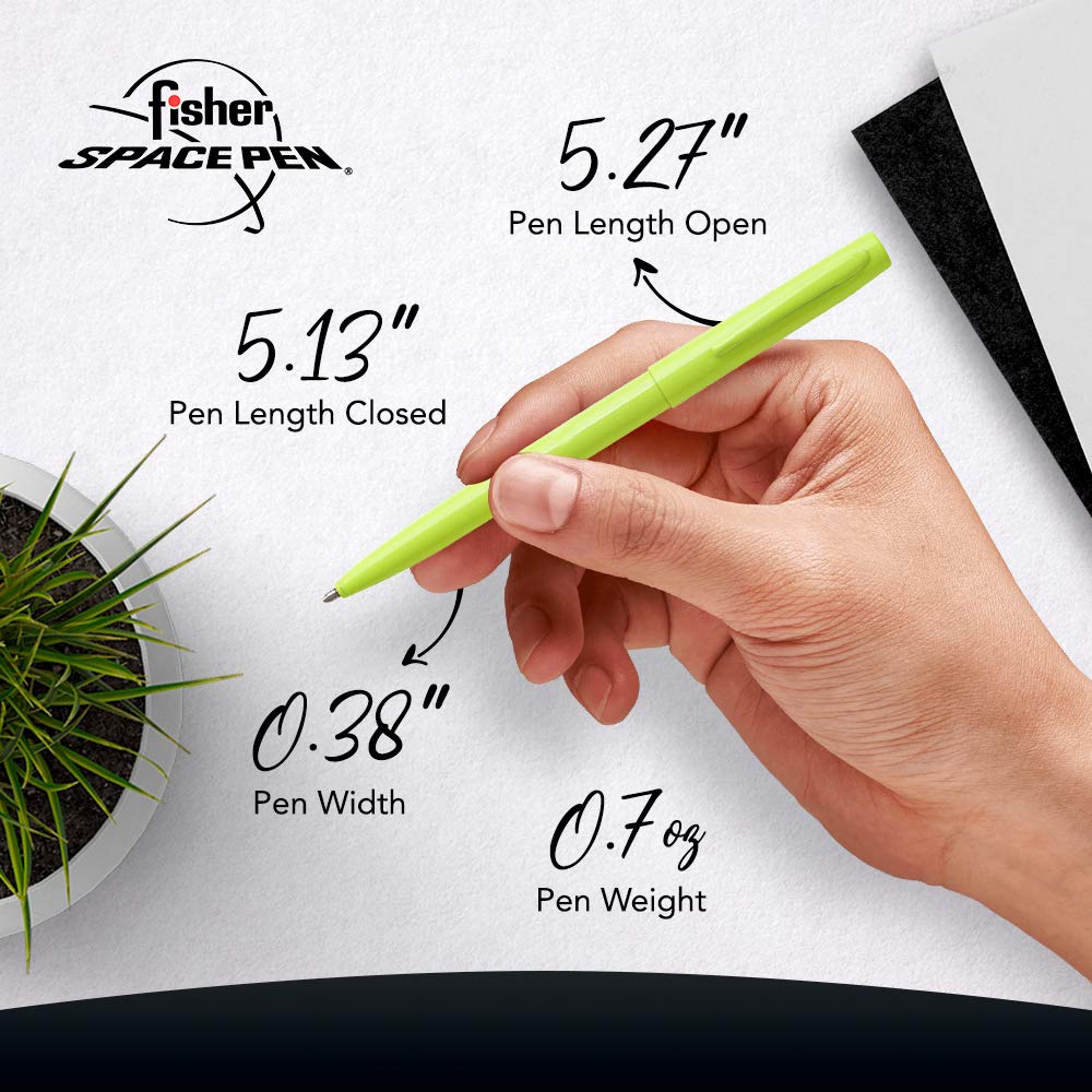 Fisher Space Pen Tradesman Yellow Cap - O - Matic Space Pen - electronicsexpo.com - Pens