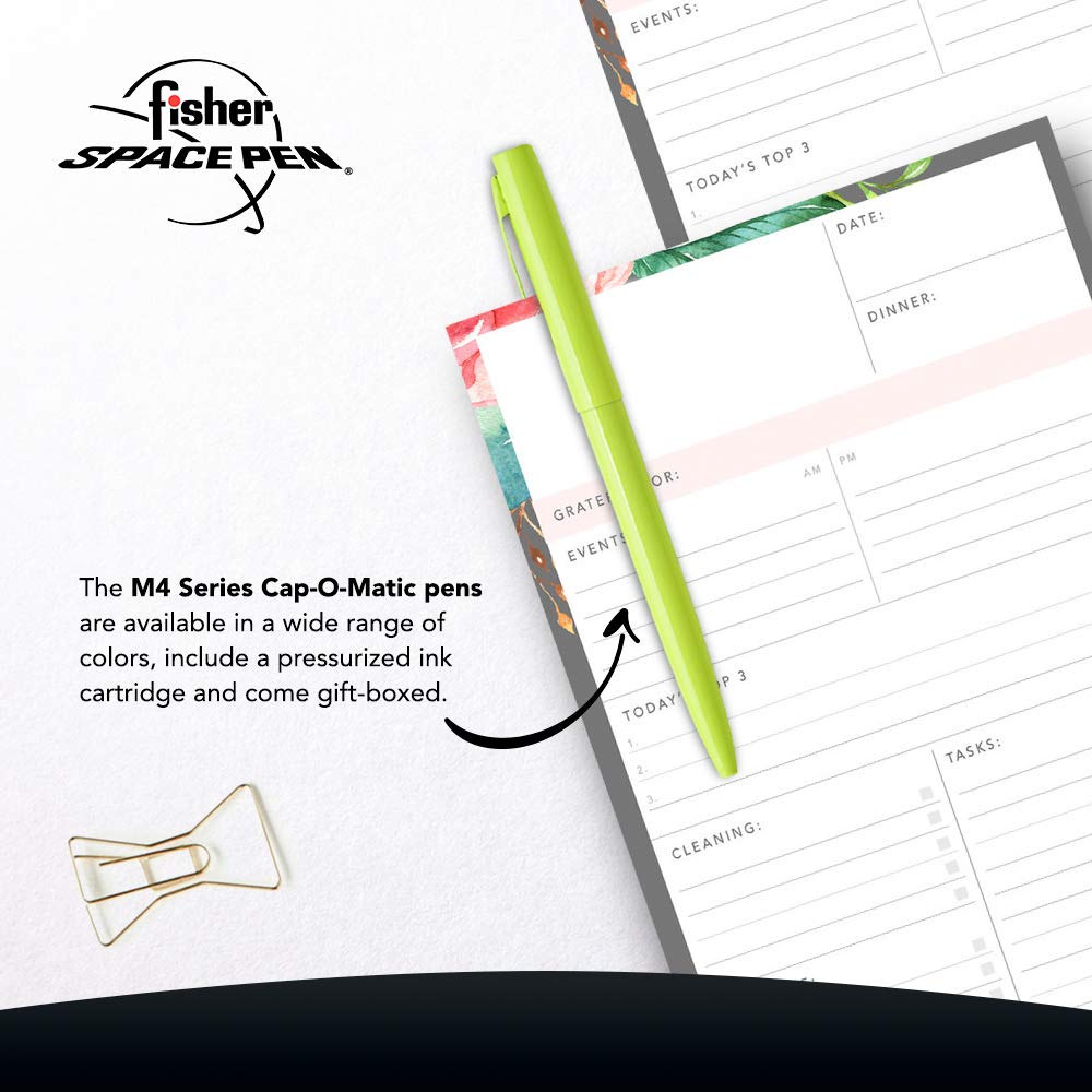 Fisher Space Pen Tradesman Yellow Cap - O - Matic Space Pen - electronicsexpo.com - Pens