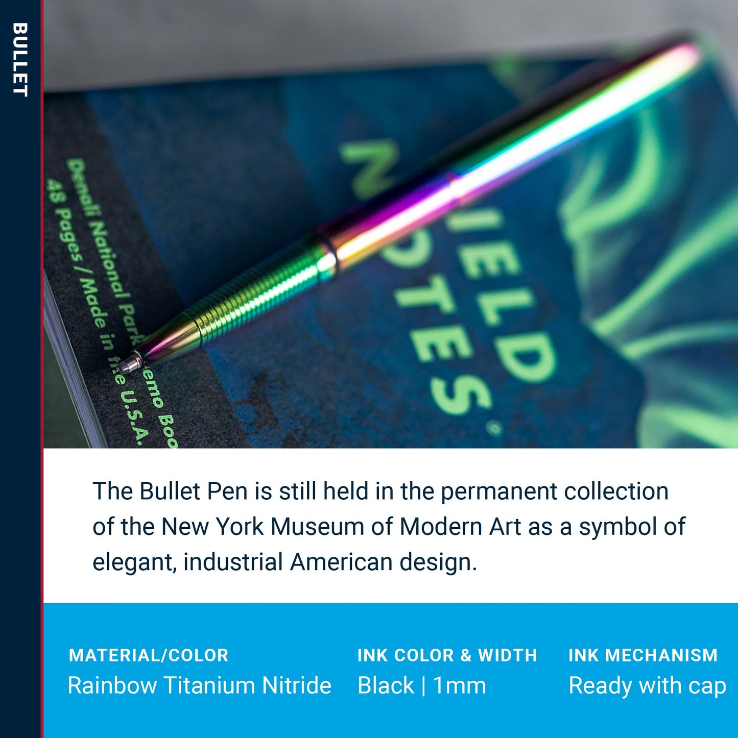 Fisher Spacepen 400RB - Rainbow Titanium Nitride Bullet Space Pen - electronicsexpo.com - Pens