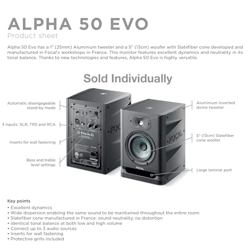 Focal Alpha 50 Evo 5" Mixing Monitor - electronicsexpo.com - Powered + PA Speakers