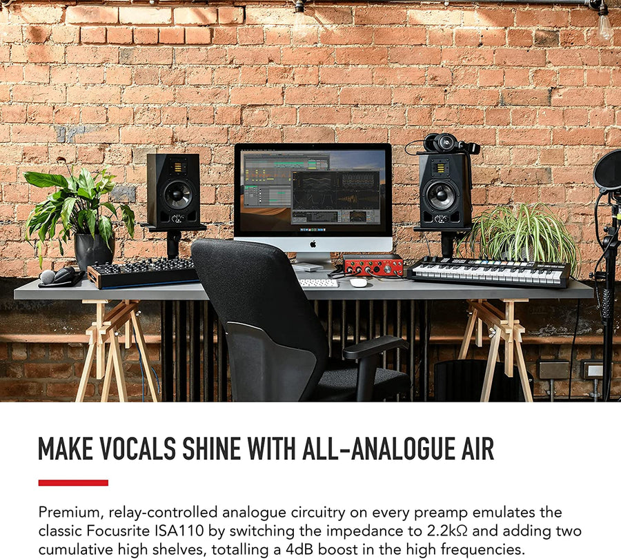 Focusrite Clarett+ 4Pre 18 - in / 8 - Out Audio Interface - electronicsexpo.com - Audio Interfaces