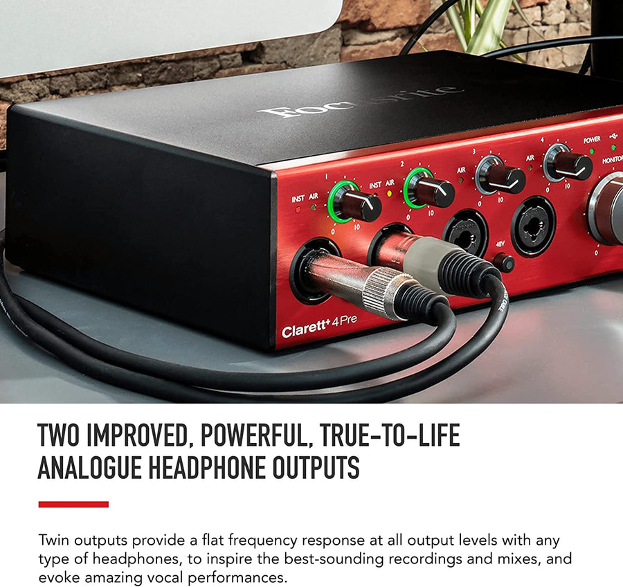Focusrite Clarett+ 4Pre 18 - in / 8 - Out Audio Interface - electronicsexpo.com - Audio Interfaces