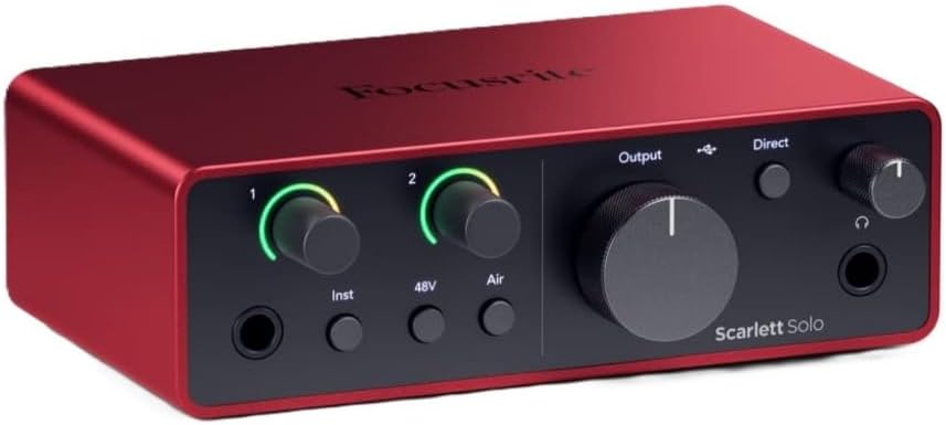Focusrite Scarlett Solo USB - C Audio Interface (Gen 4) - electronicsexpo.com - Audio Interfaces