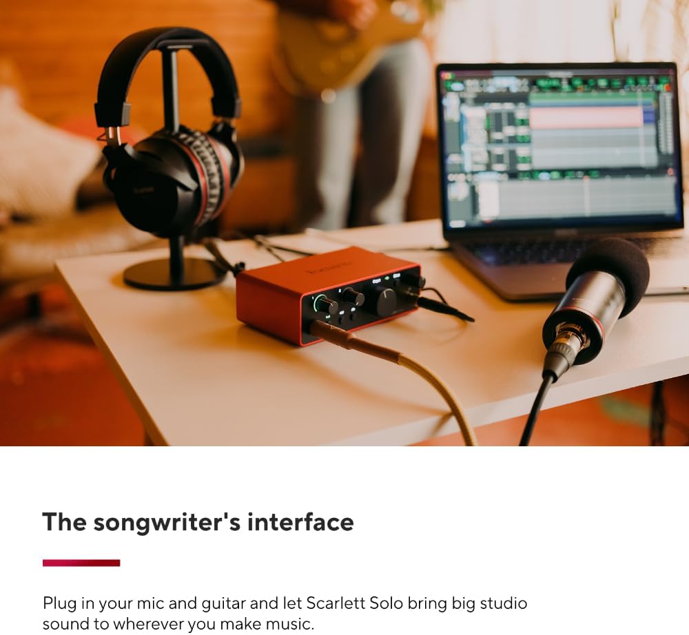 Focusrite Scarlett Solo USB - C Audio Interface (Gen 4) - electronicsexpo.com - Audio Interfaces
