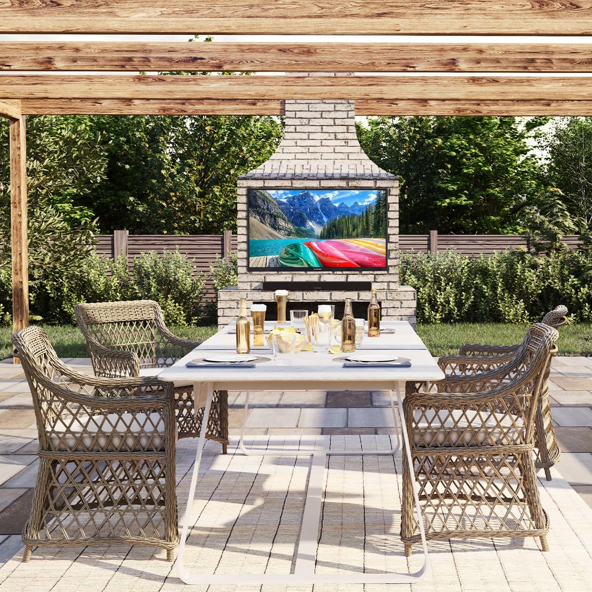 Furrion Aurora 55" Sun 4K UHD LED Smart Outdoor TV - electronicsexpo.com - Outdoor Televisions
