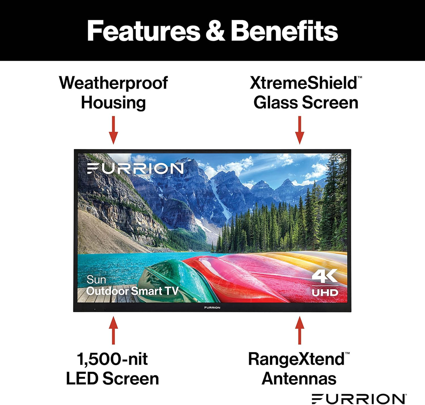 Furrion Aurora 55" Sun 4K UHD LED Smart Outdoor TV - electronicsexpo.com - Outdoor Televisions