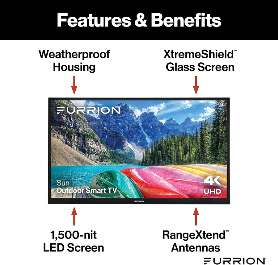 Furrion Aurora 55" Sun 4K UHD LED Smart Outdoor TV - electronicsexpo.com - Outdoor Televisions