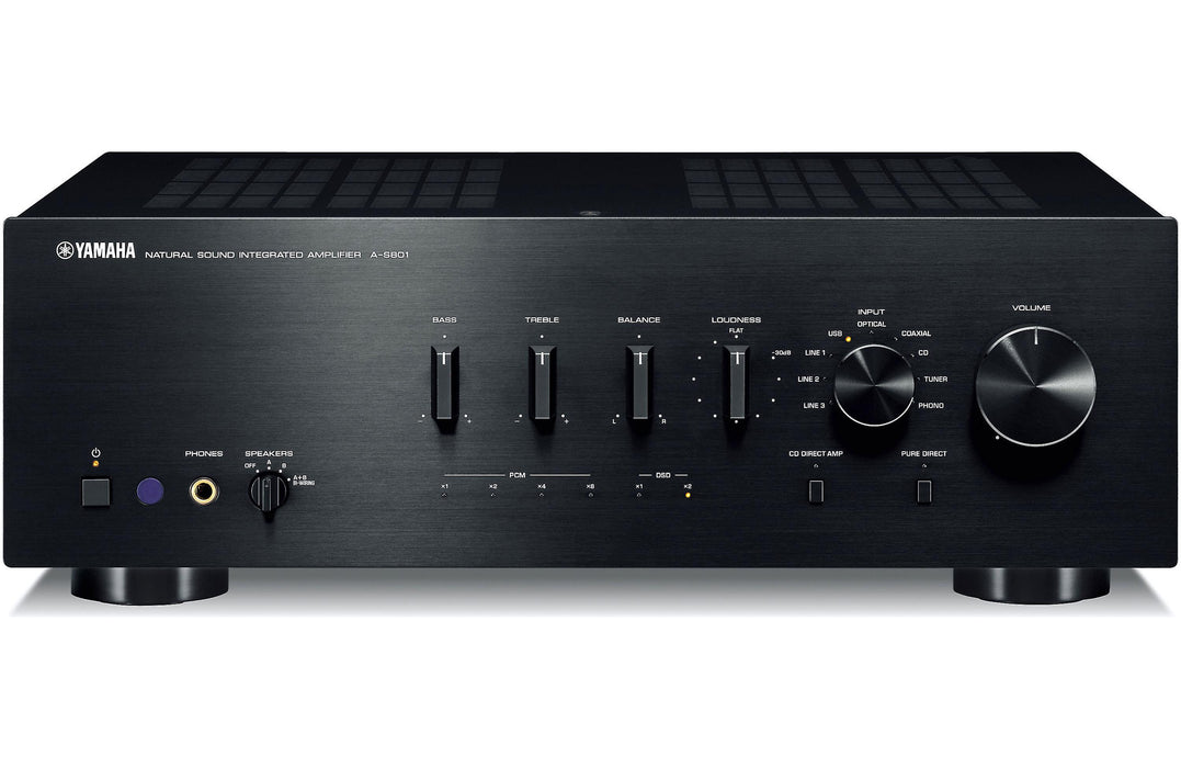 Yamaha A-S801 Integrated Stereo Amplifier with Built-In DAC (Certified Refurbished)