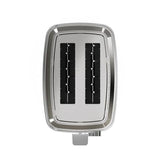 GE 2 Slice Black Stainless Steel Toaster, Extra Wide Slots for Toasting Bagels, Breads, Waffles & More, 7 Adjustable Shade Settings, Removable Crumb Tray, Countertop Kitchen Essentials, 850 Watts - electronicsexpo.com - Toasters & Toaster Ovens