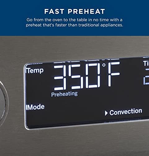 GE Digital Air Fryer Toaster Oven + Accessory Set | Convection Toaster with 8 Cook Modes | Large Capacity Oven - Fits 12" Pizza | Countertop Kitchen Essentials | Stainless Steel - electronicsexpo.com - Cookware