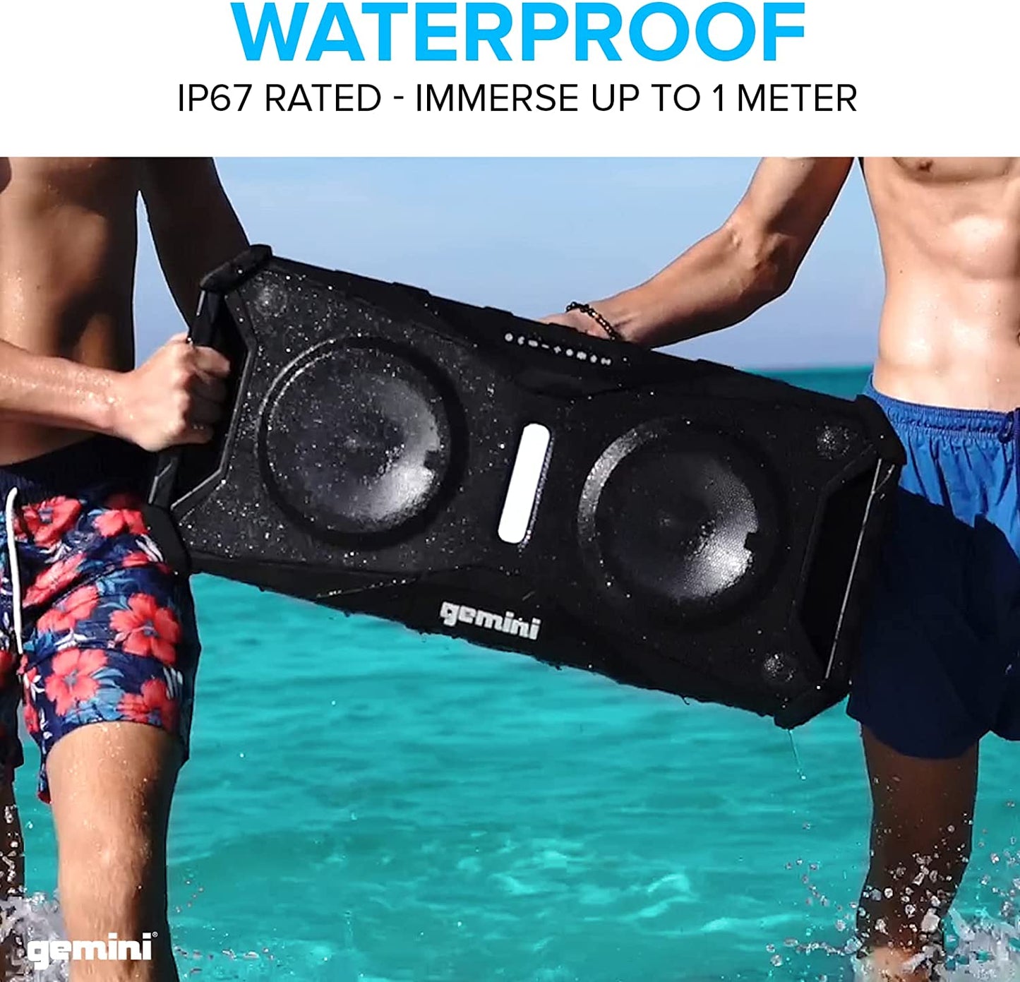 Gemini SOSP - 8 SoundSplash 400W Waterproof Bluetooth Speaker with Lights - electronicsexpo.com - Powered + PA Speakers