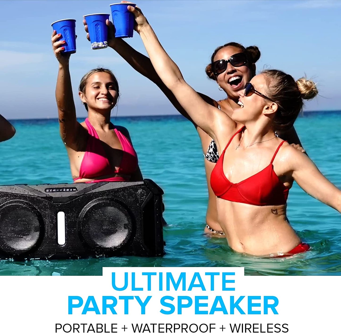 Gemini SOSP - 8 SoundSplash 400W Waterproof Bluetooth Speaker with Lights - electronicsexpo.com - Powered + PA Speakers
