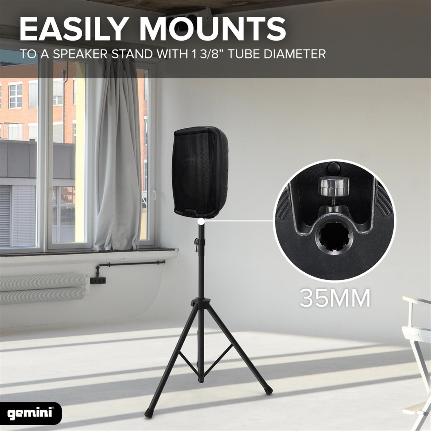Gemini Sound AS - 2108BT 8" 500W Bluetooth PA Speaker, 2 - Ch. Mixer, Portable - electronicsexpo.com - Misc