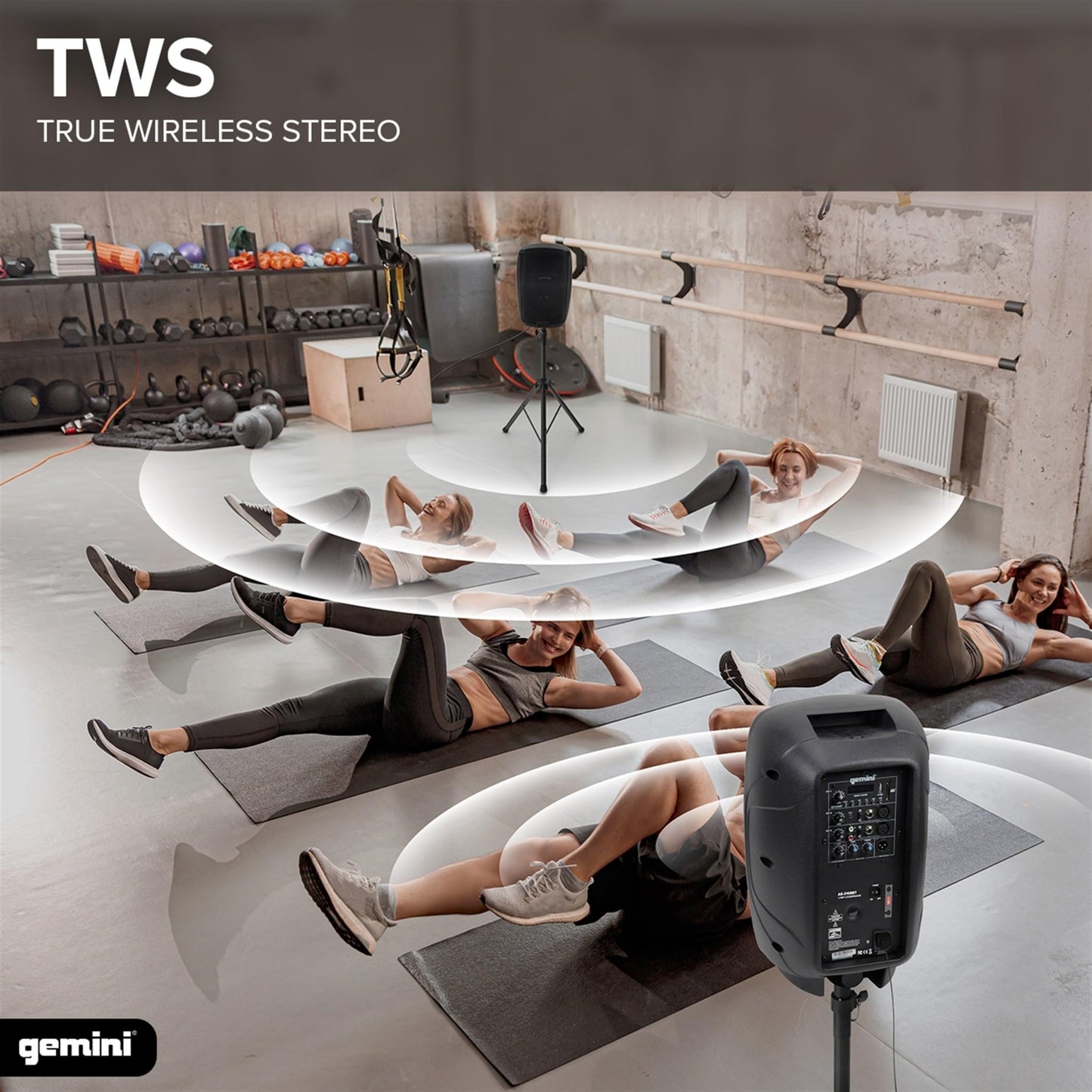 Gemini Sound AS - 2108BT 8" 500W Bluetooth PA Speaker, 2 - Ch. Mixer, Portable - electronicsexpo.com - Misc