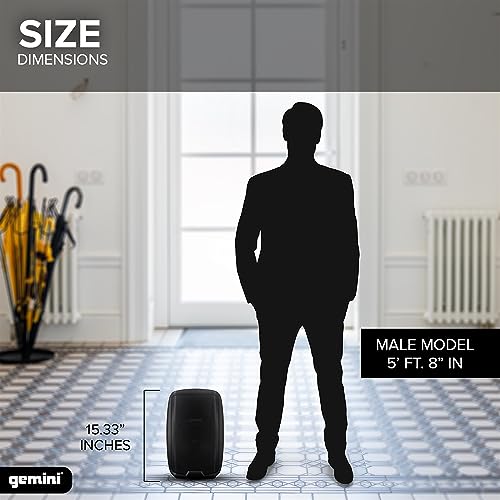 Gemini Sound AS - 2108BT 8" 500W Bluetooth PA Speaker, 2 - Ch. Mixer, Portable - electronicsexpo.com - Misc