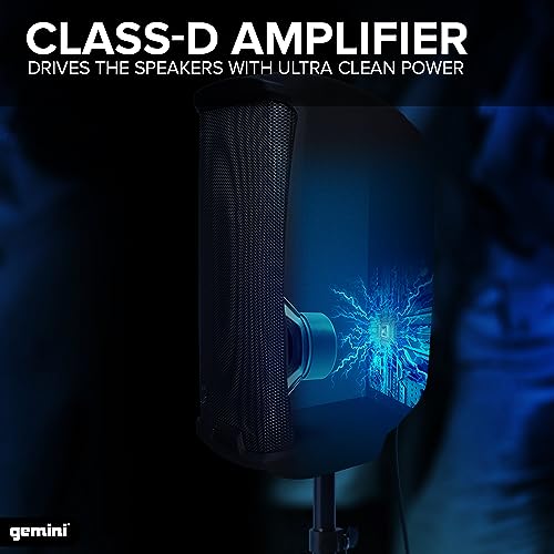 Gemini Sound AS - 2108P - 500W Peak High - Power 8 - Inch Active DJ/PA Loudspeaker with Durable ABS Construction, Wide Frequency Response, and High - Fidelity Sound for Parties, Events & Performances - electronicsexpo.com - Misc