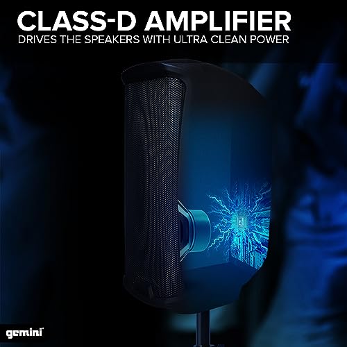 Gemini Sound AS - 2110BT - 1000W Peak Power Bluetooth Loudspeaker with TWS, USB/SD Playback, FM Radio - Portable 10? PA System, High - Power Class D Amp for DJs, Parties & Events - electronicsexpo.com - Misc