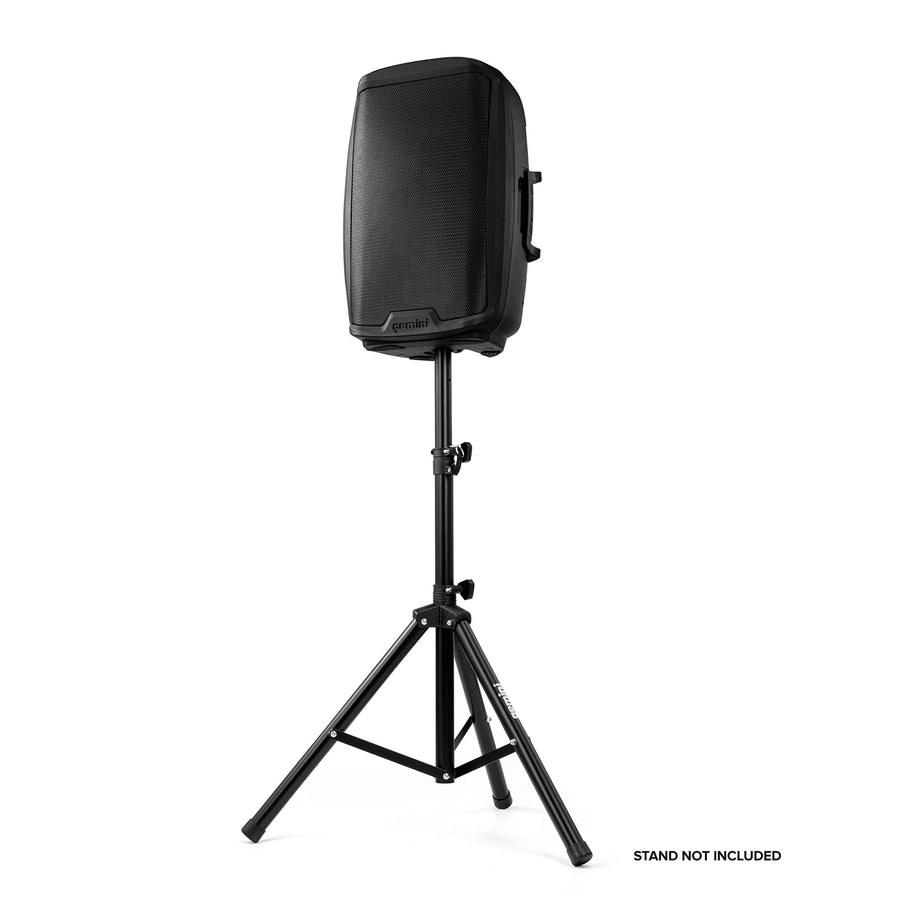 Gemini Sound AS - 2112P Amplified 2 - Channel PA DJ System, 12" Inch Woofer 1500W Watts Power Speakers with XLR Input/Output, 2 x 1/4" Inch Microphone/RCA and AUX Inputs w/Handles - electronicsexpo.com - Misc