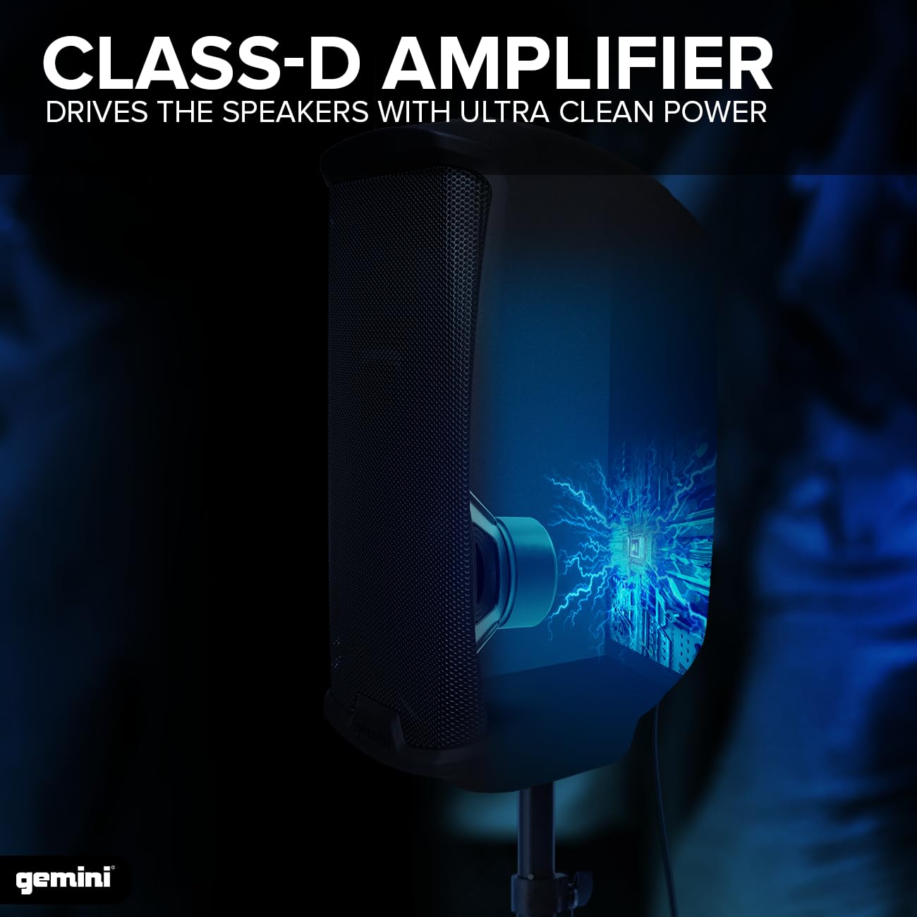 Gemini Sound AS - 2112P Amplified 2 - Channel PA DJ System, 12" Inch Woofer 1500W Watts Power Speakers with XLR Input/Output, 2 x 1/4" Inch Microphone/RCA and AUX Inputs w/Handles - electronicsexpo.com - Misc