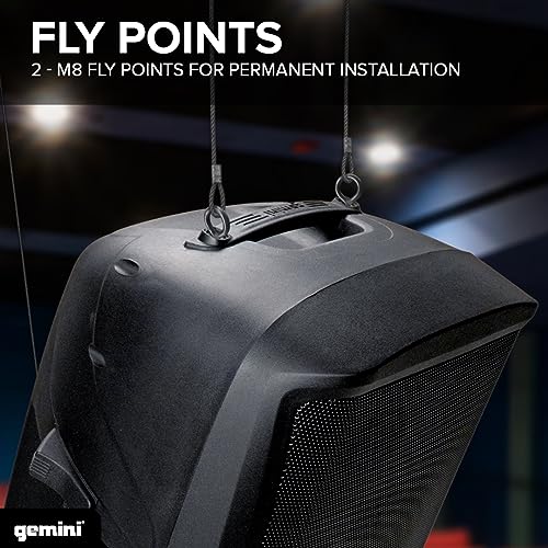 Gemini Sound AS - 2115BT - PK 2000 Watt 15 Inch Woofer Professional Active Bluetooth DJ PA Speaker, Stand, Mic and Remote Set with Onboard 3 - Channel. TWS Stereo Pairing/Linking and Pro Fly Points - electronicsexpo.com - Misc