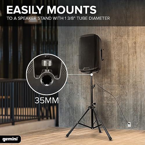 Gemini Sound AS - 2115P Amplified 2 - Channel PA DJ Monitor System, 15" Inch Woofer 2000W Watts Power Speakers with XLR Input/Output, 2 x 1/4" Inch Microphone/RCA and AUX Inputs w/Handles - electronicsexpo.com - Misc