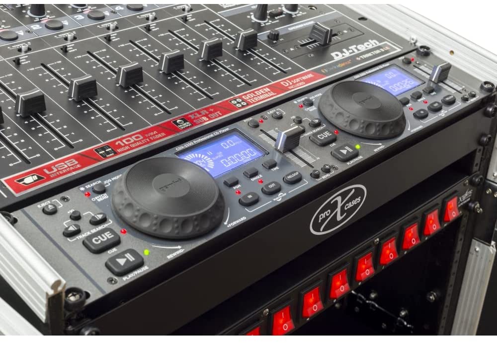 Gemini Sound CDX - 2250i Dual Rack Mountable Professional Audio Pitch Control DJ Equipment Multimedia CD Media Player with Audio CD, CD - R, and MP3 Compatible with USB Input - electronicsexpo.com - Misc