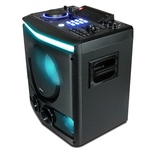 Gemini Sound GPK - 800 ? 2400W Home Karaoke Party Speaker with Bluetooth, USB & FM Radio, Dual Mic Inputs, Multi - Color LED Lighting, and DJ - Style Sound FX for Events and Entertainment - electronicsexpo.com - Misc