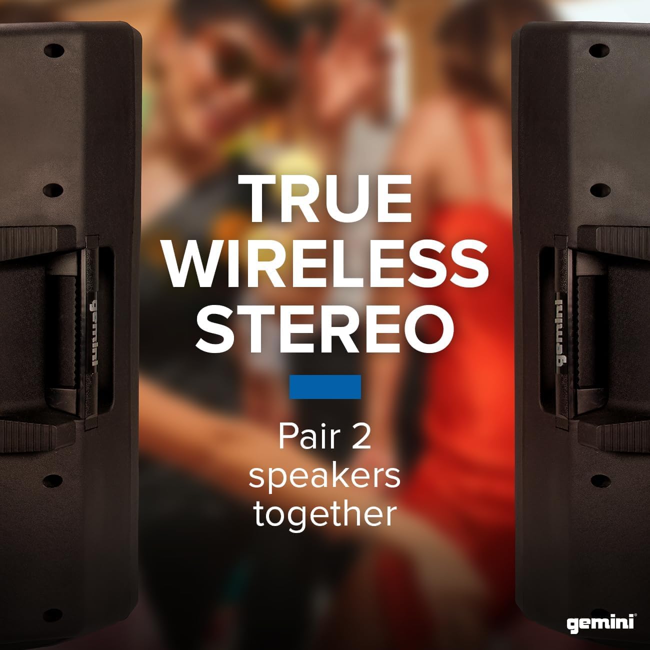 Gemini Sound GSP - 2200 Elite 2200W 15" Active DJ PA Speaker with Bluetooth Stereo and Integrated 3 - Channel Mixer - electronicsexpo.com - Powered + PA Speakers