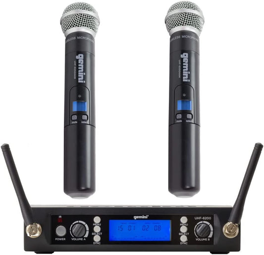 Gemini Sound Pro Dual Wireless Microphone System - electronicsexpo.com - Microphones