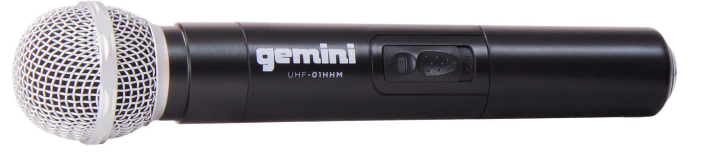 Gemini Sound UHF - 01M Professional Audio DJ Equipment Superior Single Channel Wireless UHF Handheld Microphone Receiver System with 150ft Operating Range - electronicsexpo.com - Misc