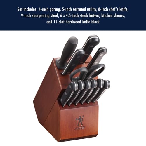 HENCKELS Solution Razor - Sharp 12 - pc Knife Set, Chef Knife, Bread Knife, Steak Knife - electronicsexpo.com - Knives
