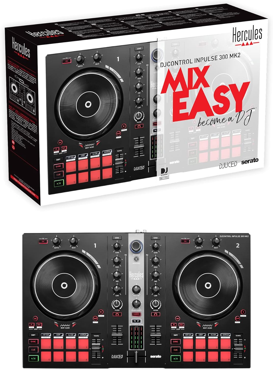 Hercules DJControl Inpulse 300 MK2 USB DJ Controller - electronicsexpo.com - Controllers