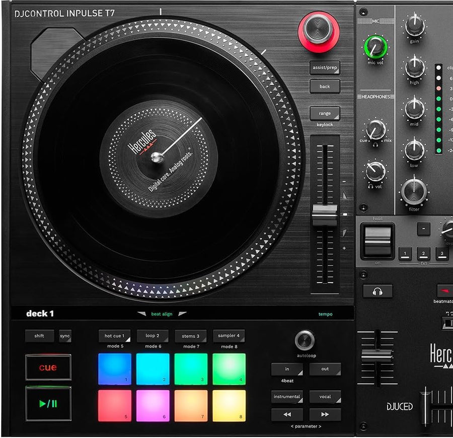 Hercules DJControl Inpulse T7, 2 Deck Motorized DJ Controller - electronicsexpo.com - Controllers