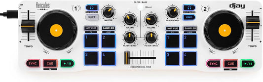 Hercules DJControl Mix Bluetooth Wireless DJ Controller for Smartphones (iOS and Android) - electronicsexpo.com - Controllers