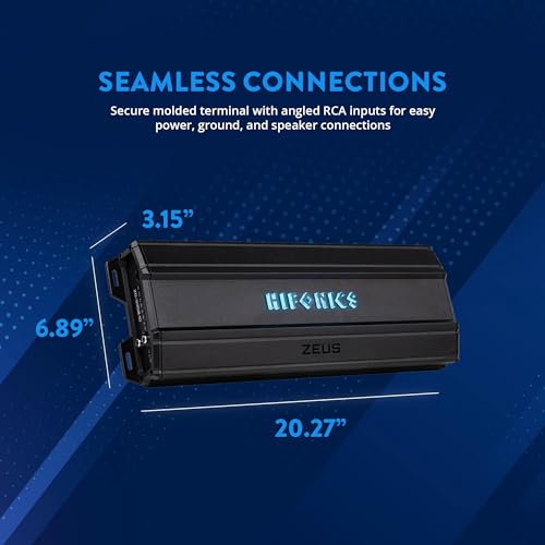 Hifonics Zeus Delta 3,350 Watt Compact Mono Block Nickel Plated Mobile Car Audio Amplifier - electronicsexpo.com - Car Amplifiers + Equalizers
