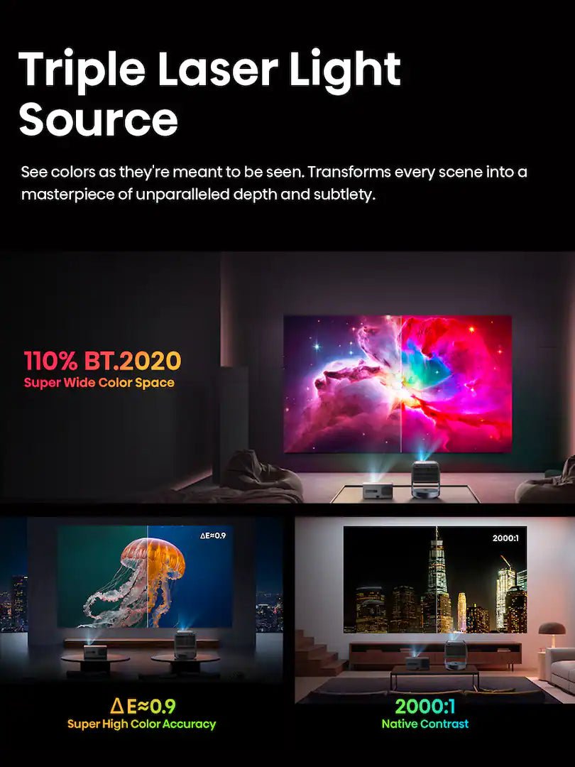 Hisense C2 Ultra Triple Laser 4K Smart Projector, 65" - 300", 3000 ANSI Lumens, IMAX Enhanced - electronicsexpo.com - Projectors