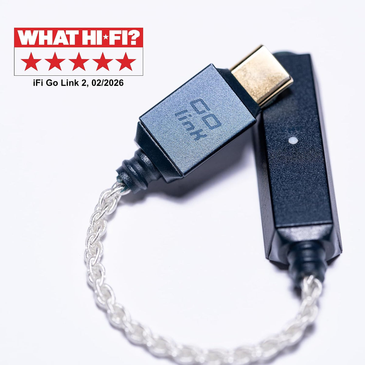 iFi Audio GO link 2 Portable USB Dongle DAC/Headphone Amplifier, Compatible with Apple and Android Mobile Devices - electronicsexpo.com-Headphone Amplifiers