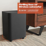 JBL Bar 800 - 5.1.2 - Channel Soundbar with Detachable Surround Speakers and Dolby Atmos, 10” Wireless Subwoofer, Built - in Wi - Fi with AirPlay, Alexa Multi - Room Music and Chromecast - electronicsexpo.com - Soundbars