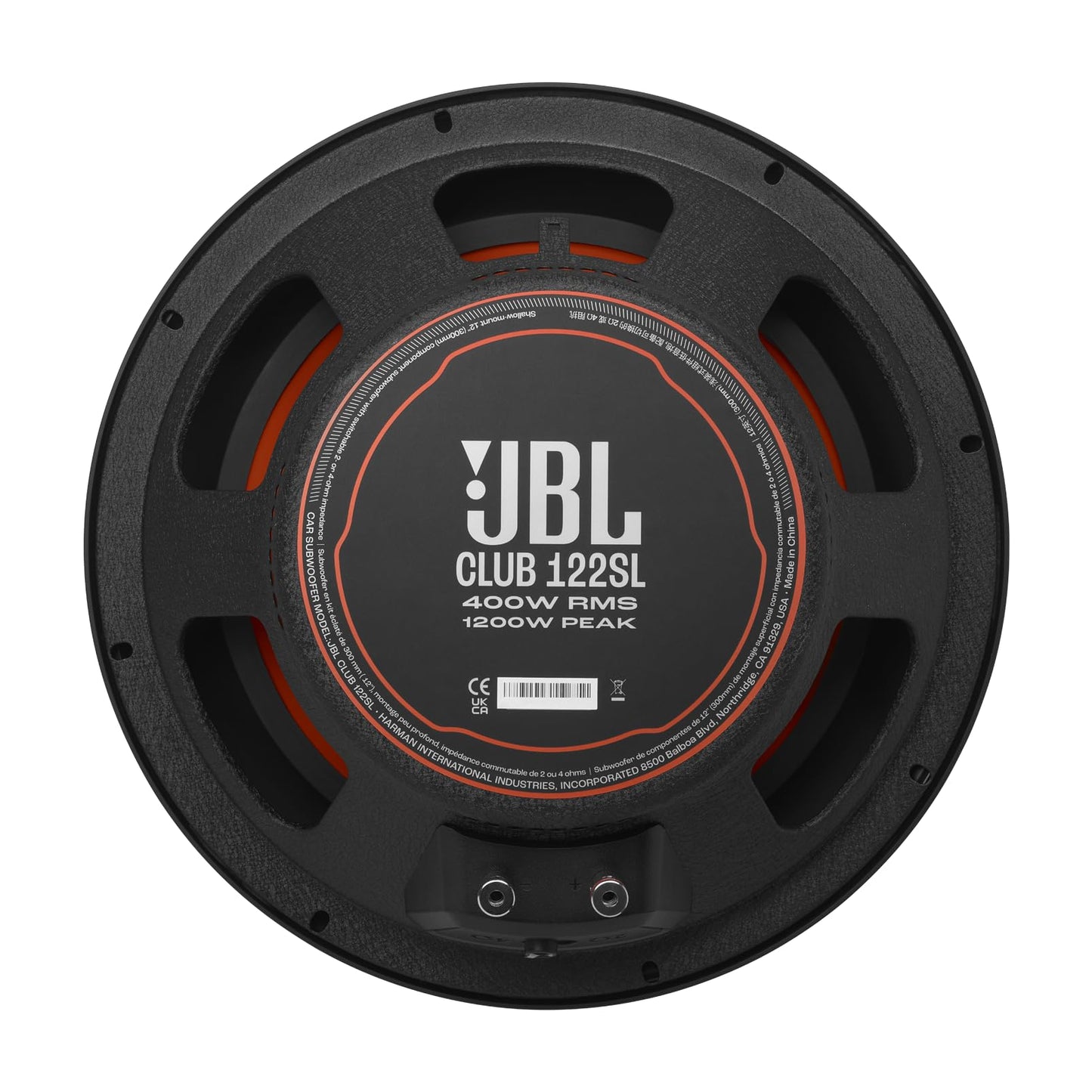 JBL Club 122SL Club Series 12" Shallow - Mount Component Subwoofer with 2 - or 4 - ohm Selectable Impedance - electronicsexpo.com - Car Subwoofers
