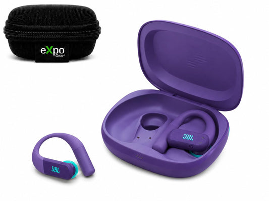 JBL Endurance Peak 4 True Wireless Noise Cancelling Sport Earbuds with Case Purple (Bundle) - electronicsexpo.com-Headphones