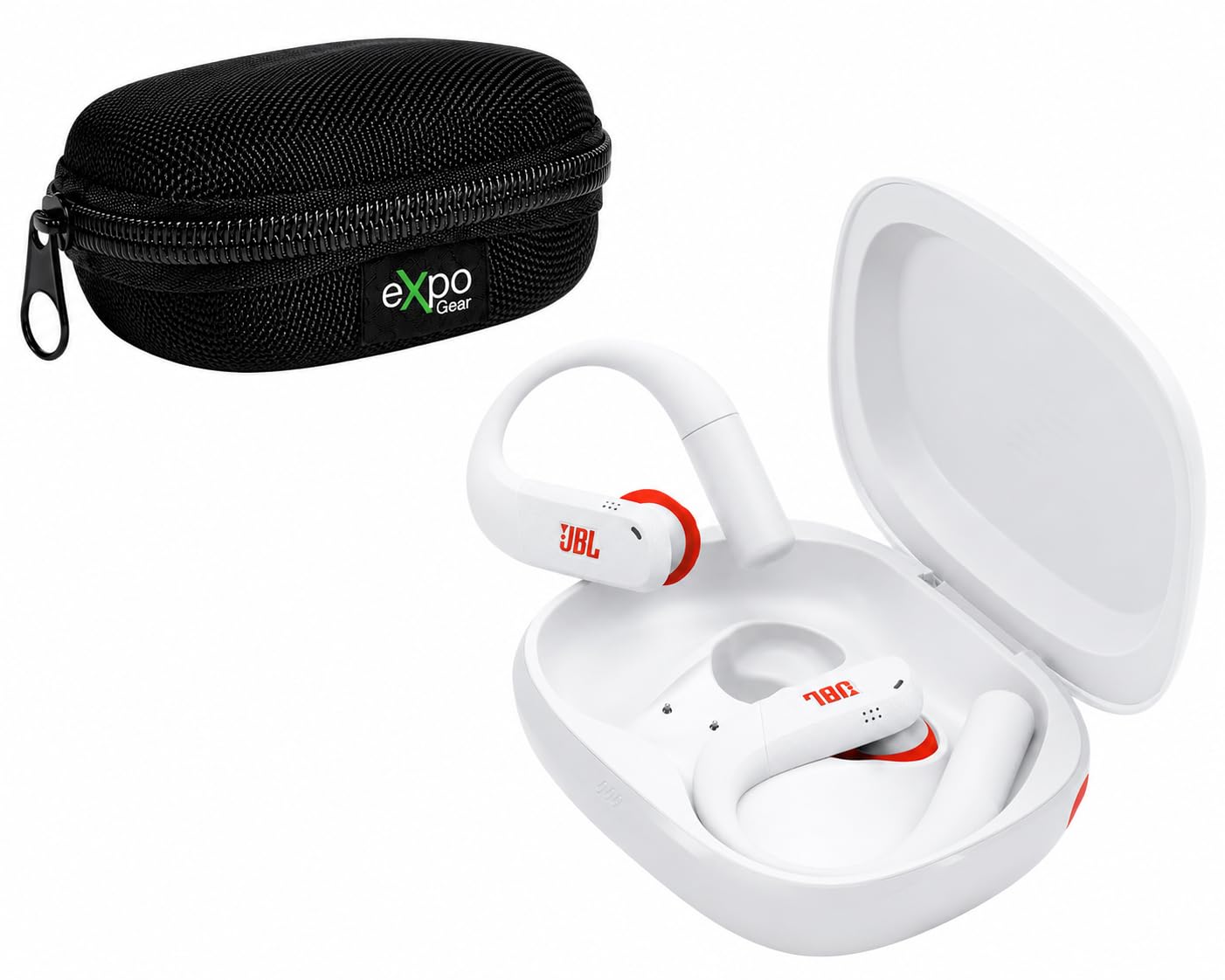 JBL Endurance Peak 4 True Wireless Noise Cancelling Sport Earbuds with Case White (Bundle) - electronicsexpo.com-Headphones