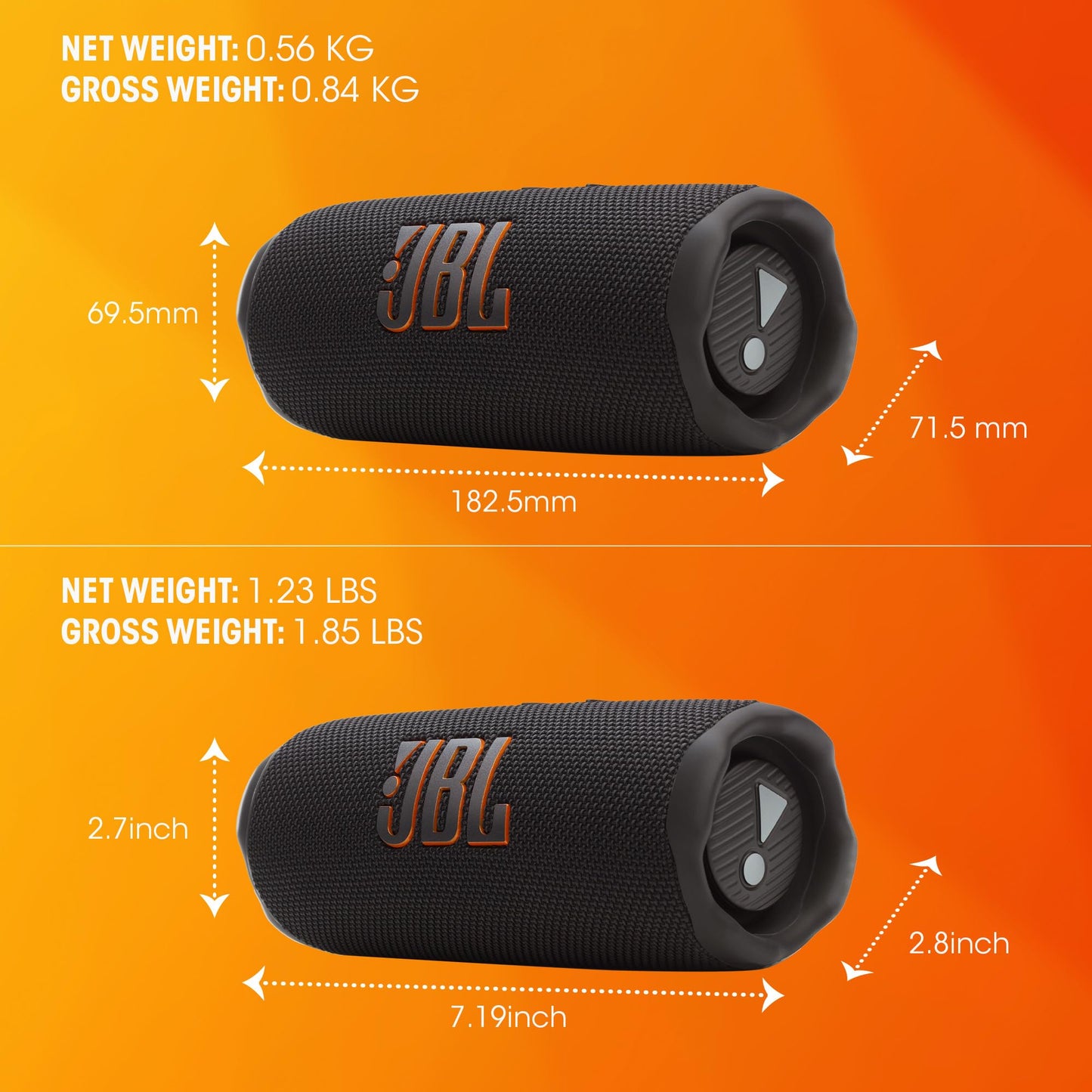 JBL Flip 7 Portable Waterproof and Drop - Proof Speaker with Interchangeable Accessories - electronicsexpo.com - Bluetooth Speakers