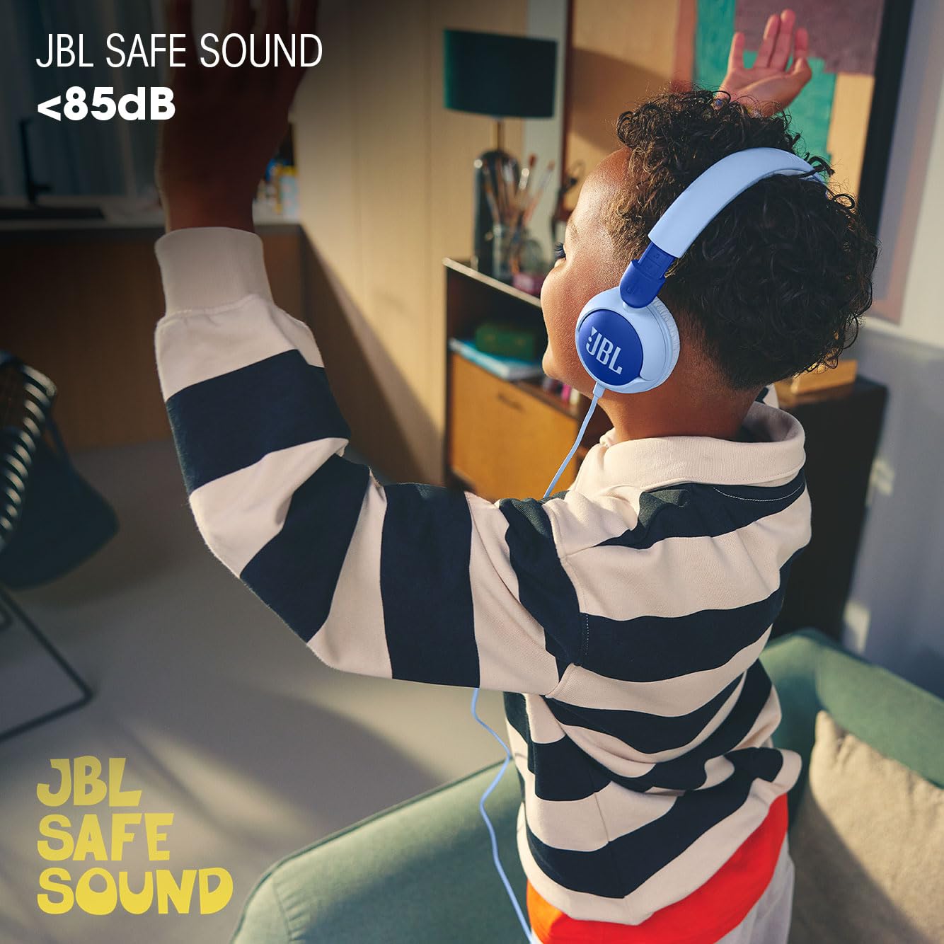 JBL Junior 320 Wired On - Ear Kids Headphones Safe Sound (Purple) - electronicsexpo.com - Headphones