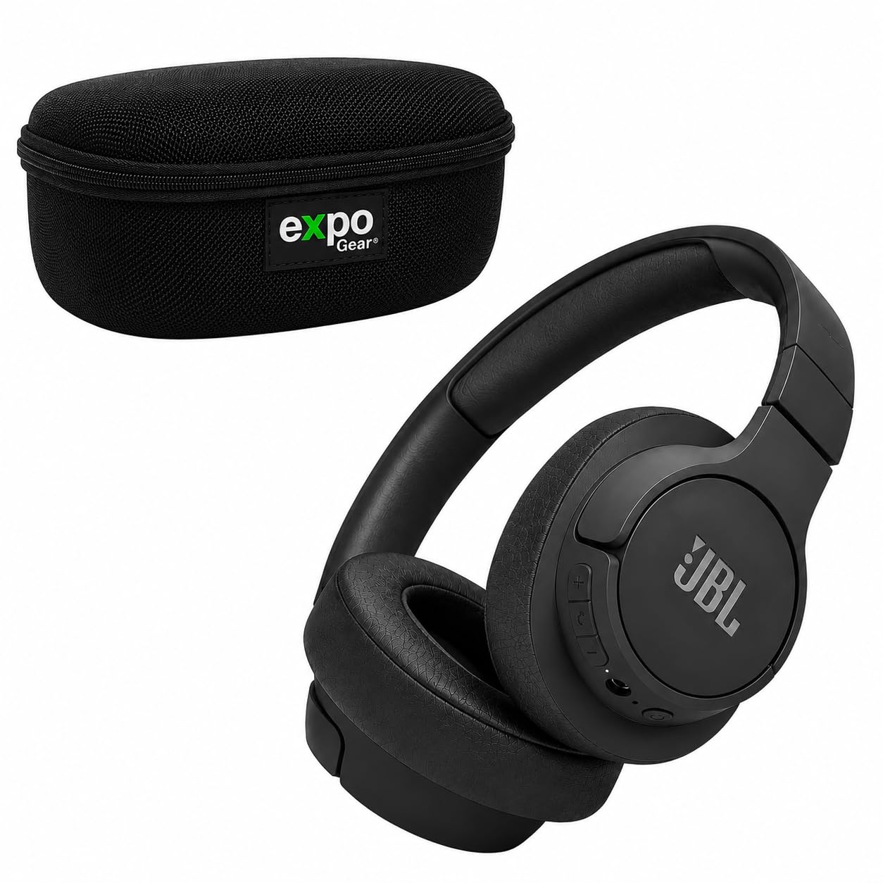 JBL Live 670NC Wireless Noise Cancelling On-Ear Headphones with Case Black (Bundle) - electronicsexpo.com-Headphones